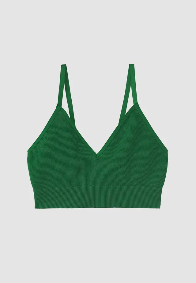 Recolution Kalmia bralette verde cotone bio
