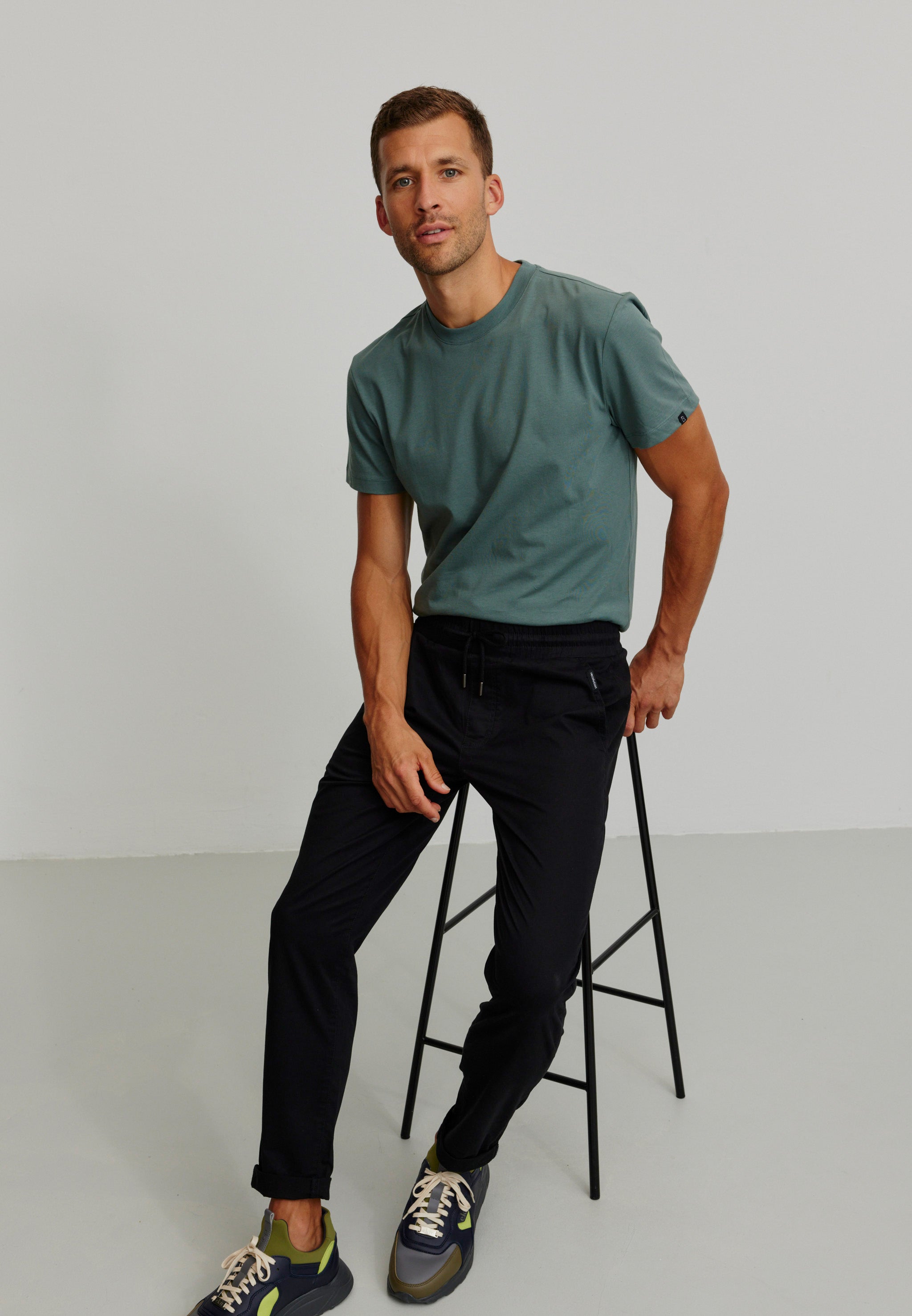 Recolution Taro pantaloni chino black cotone bio