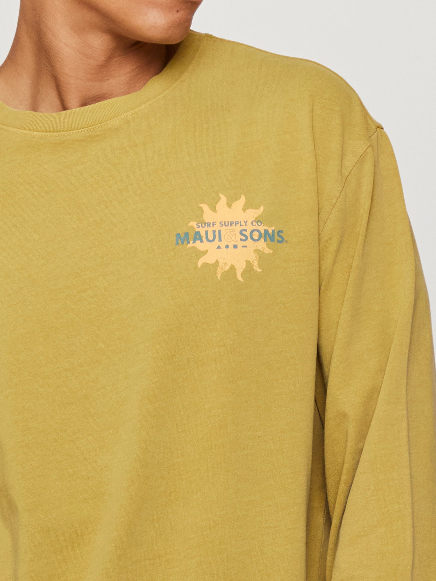Maui and Sons Way of Water maglia manica lunga golden