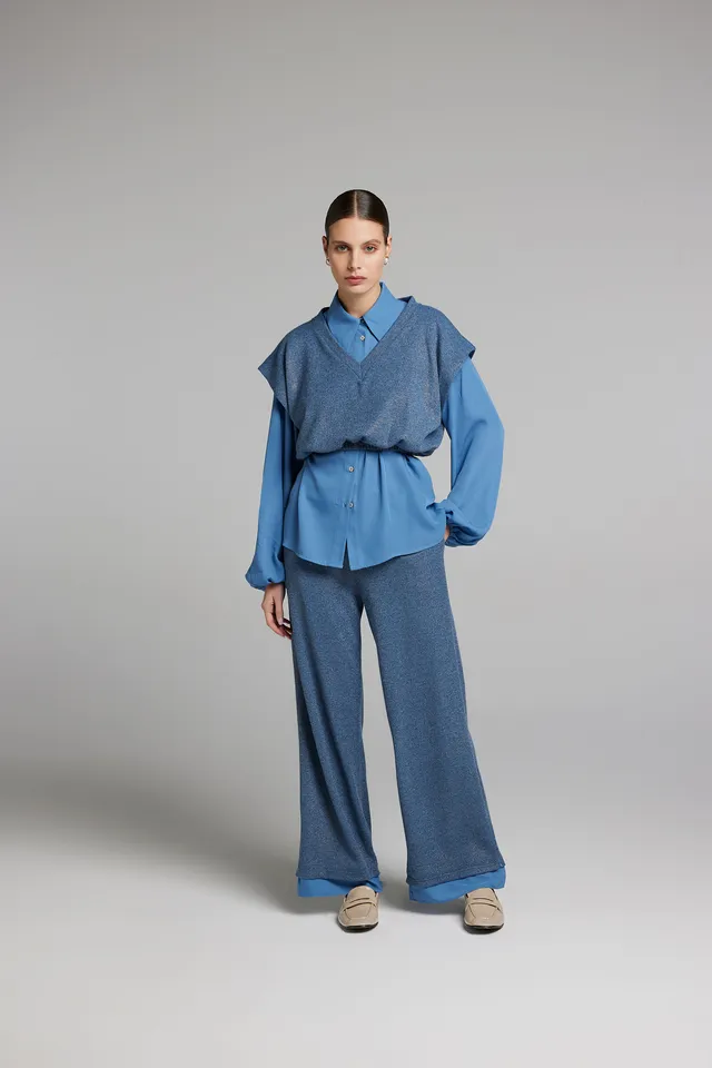 Sarah Chole 27900 twinset maglia marrone