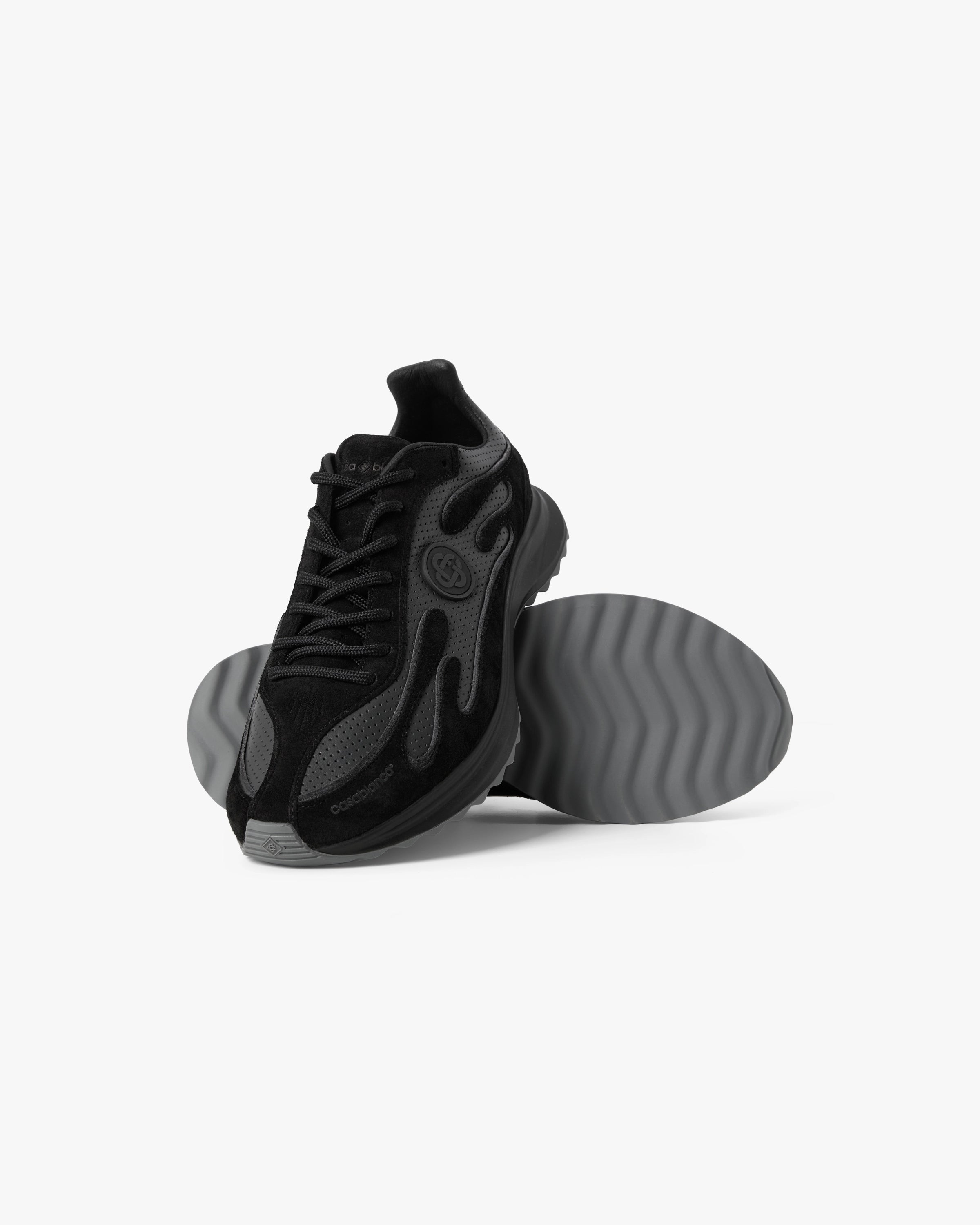 Casablanca Stade Sneaker Uomo Nero Tessuto