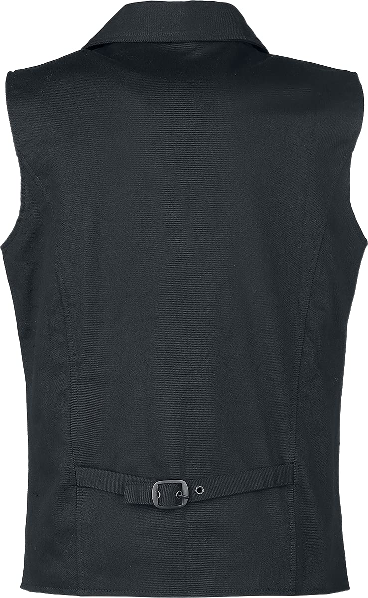 Gothicana by EMP gilet steampunk nero uomo