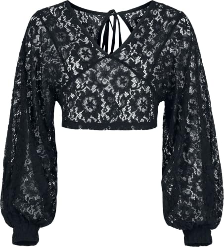 Gothicana by EMP Countess Bathory Blusa Donna Nera L