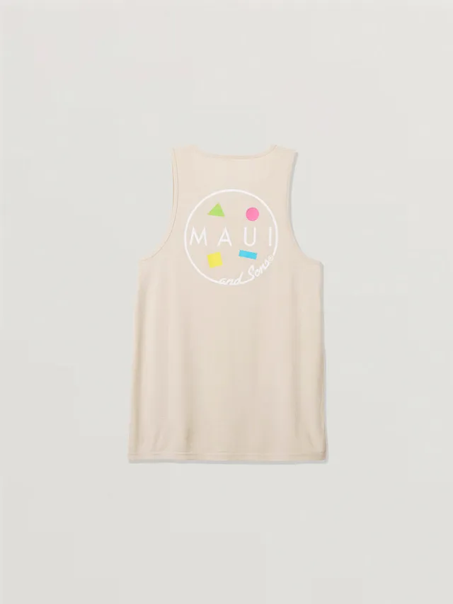 Maui and Sons Cookie Logo 2.0 canotta uomo vanilla in cotone