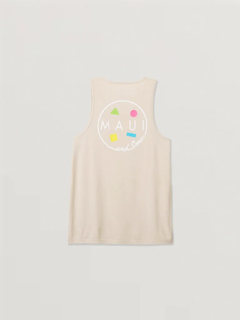 Maui and Sons Cookie Logo 2.0 canotta uomo vanilla in cotone