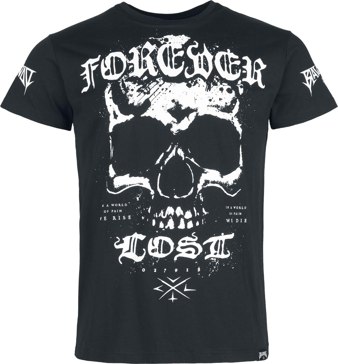 Gothicana by EMP Maglietta Nera Uomo stampa frontale t-shirt