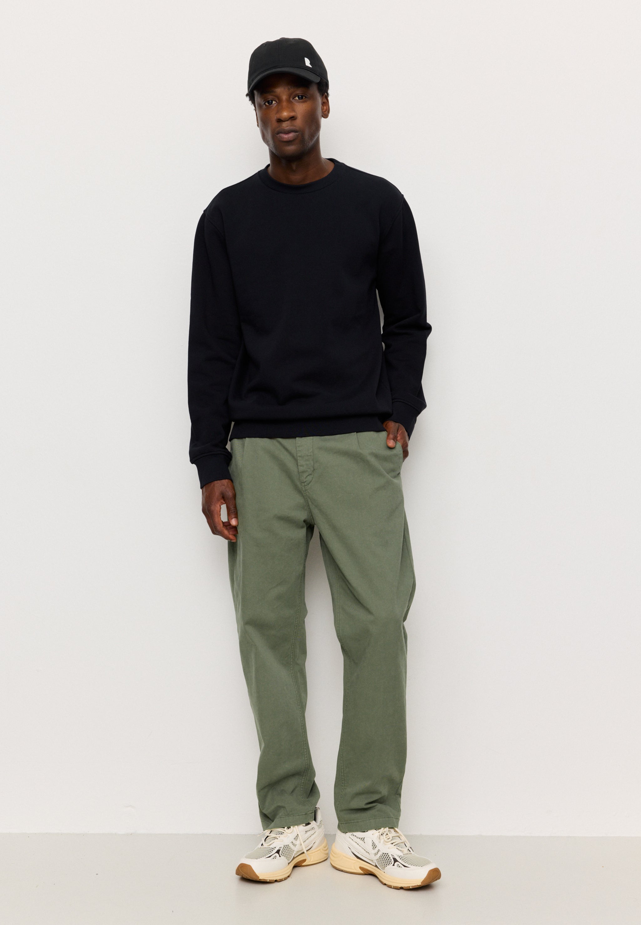 Recolution Oak chino uomo verde oliva elasticizzato