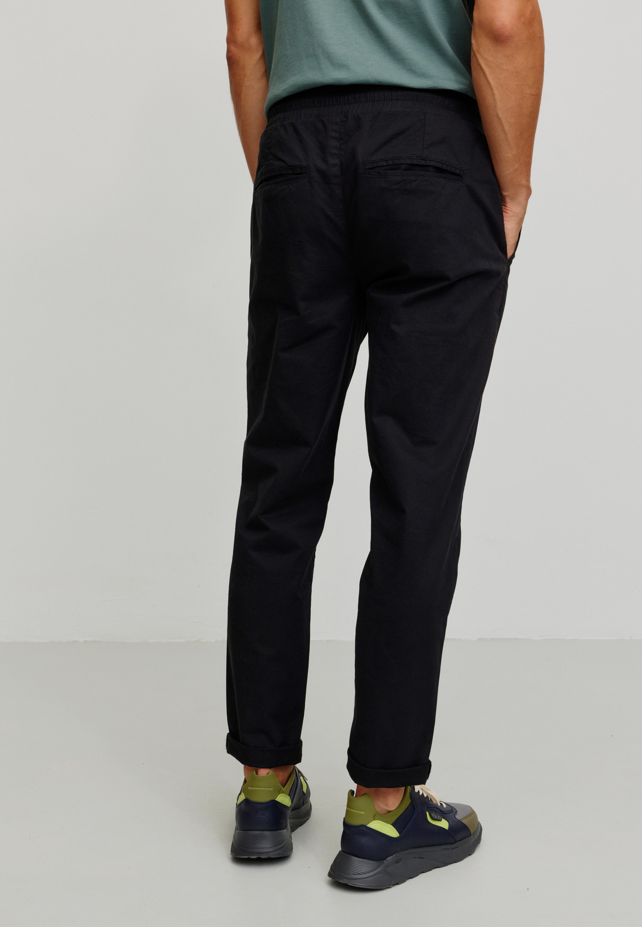 Recolution Taro pantaloni chino black cotone bio