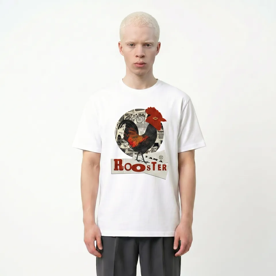 Seetees Dadaunpo' I Am A Rooster t-shirt stampa gallo