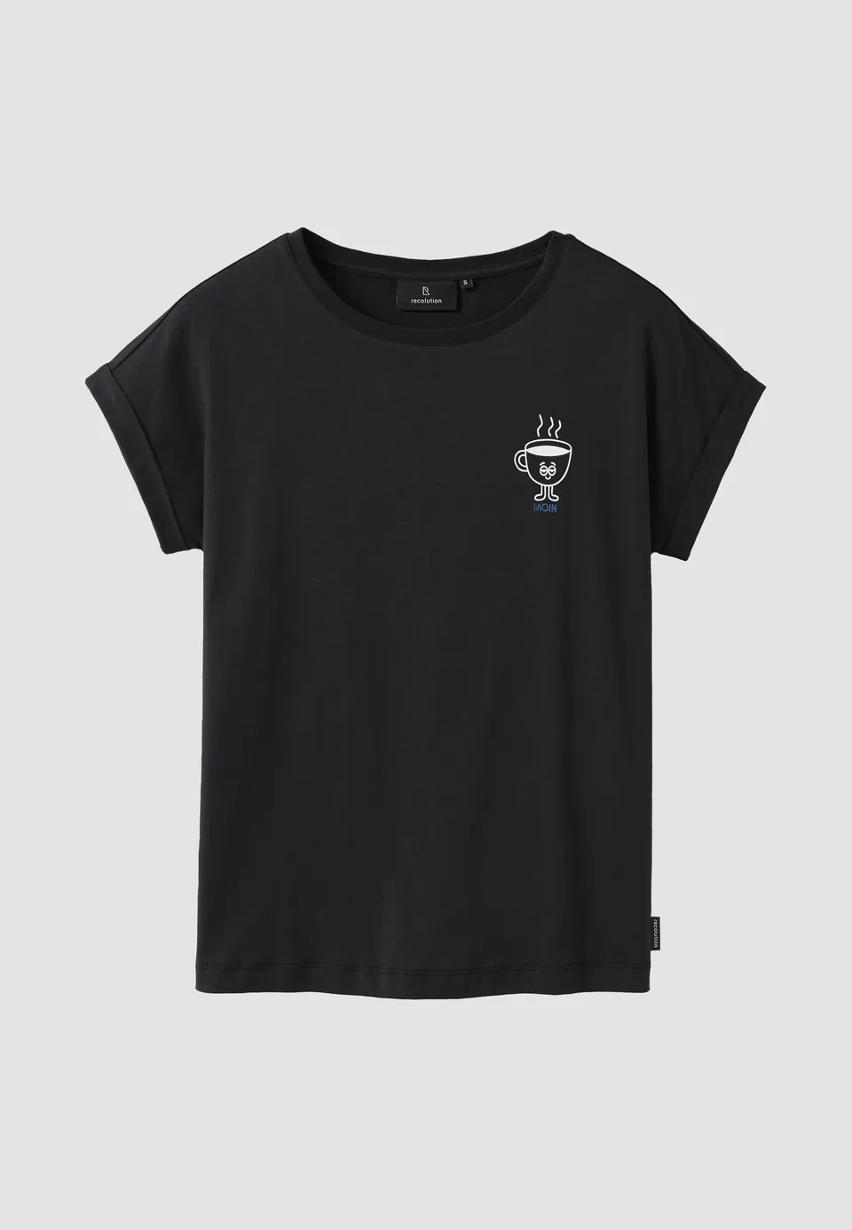 Recolution Cayenne Moin t-shirt nera cotone bio