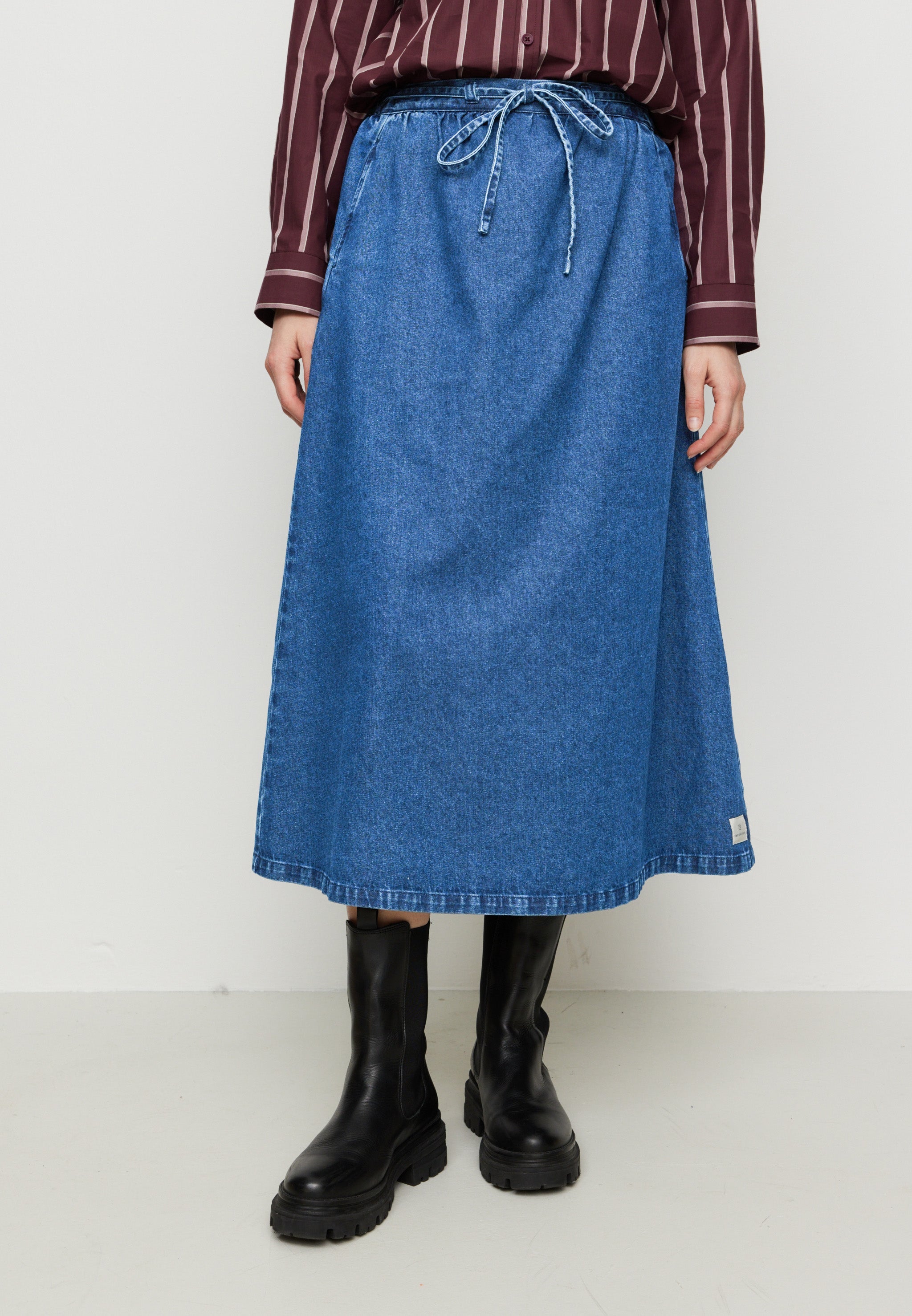 Recolution Resellia gonna denim blu midi donna
