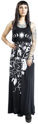 Gothicana by EMP Maxi Abito Nero Morbido Donna Gotico