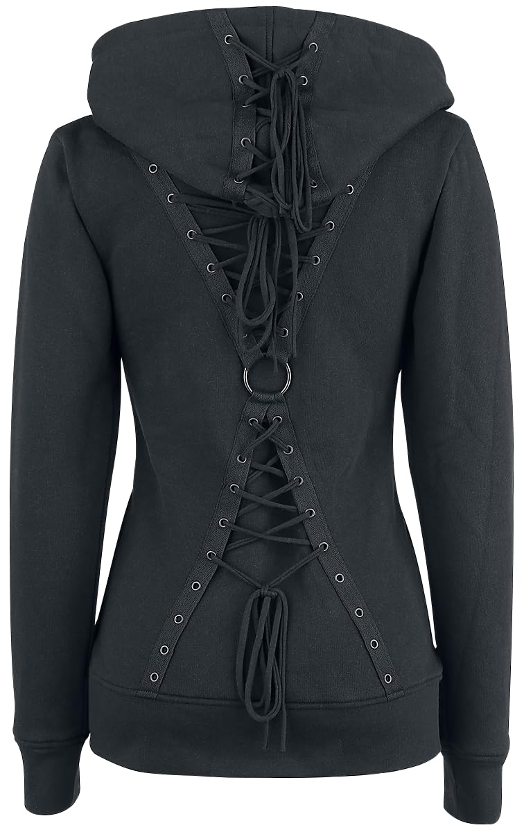 Gothicana by EMP giacca nera cappuccio 5XL gotica