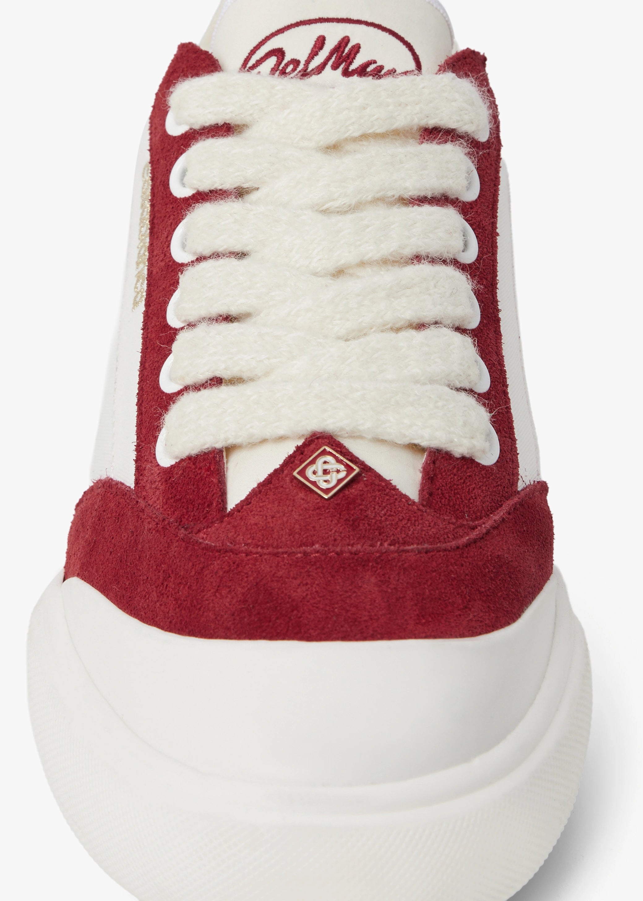 Casablanca Del Mar sneakers uomo bianco bordeaux pelle