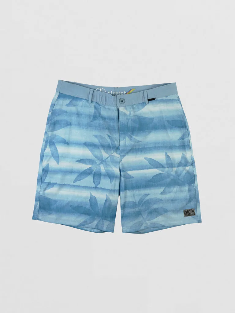 Maui and Sons Catalina pantaloncini ibridi stampa foglie blu