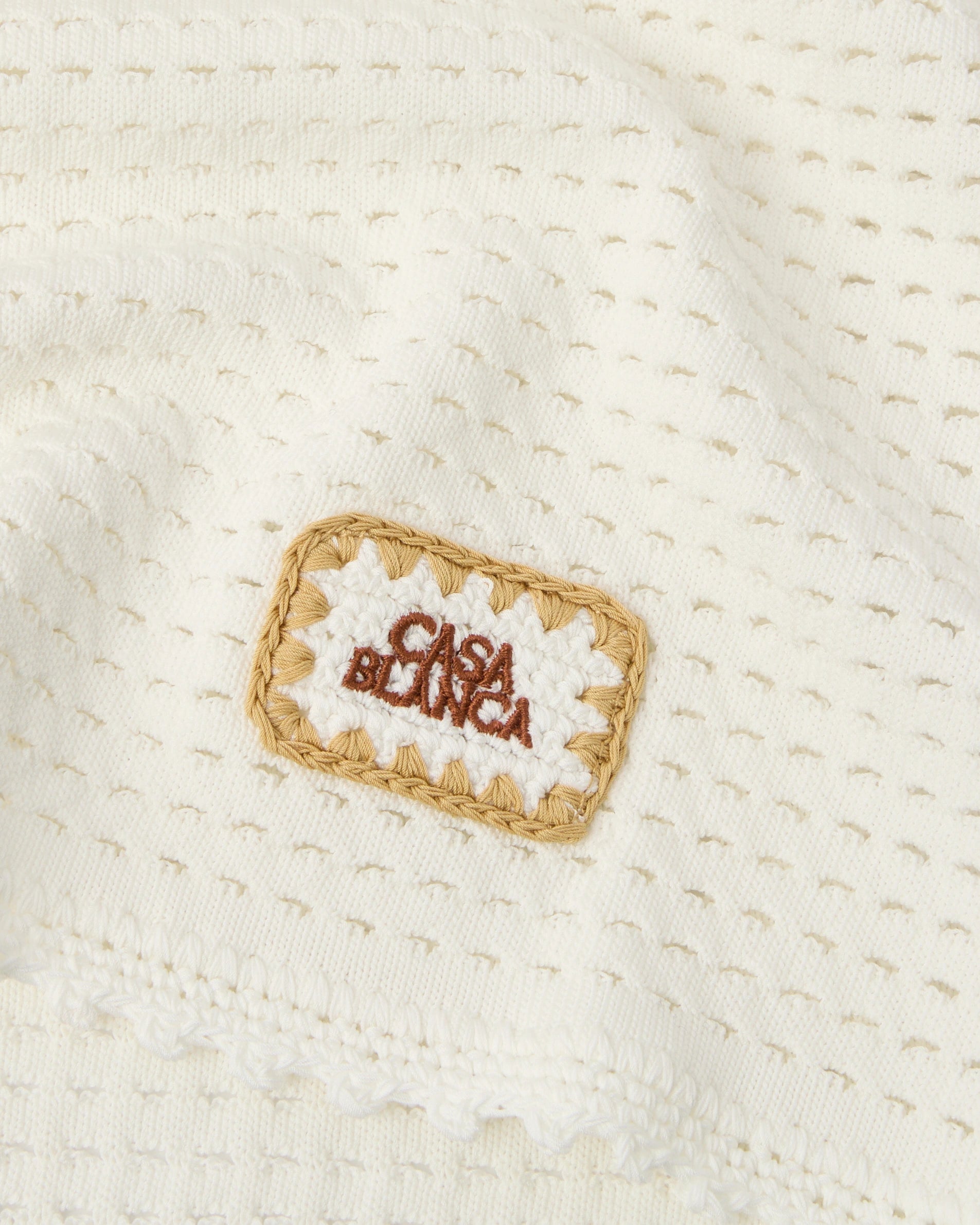 Casablanca Tuck Stitch gonna mini bianca pizzo