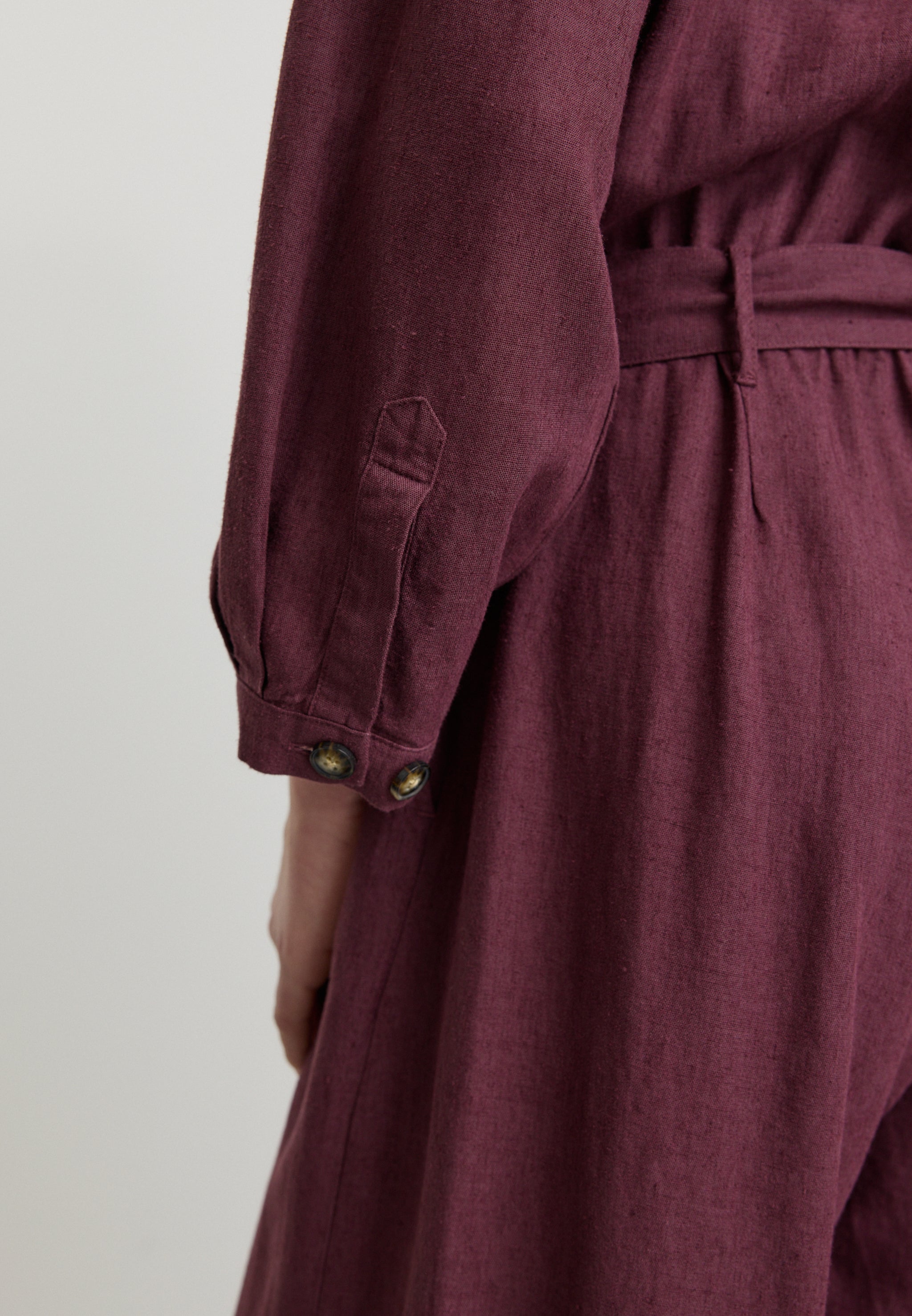 Recolution Filaree tuta dark plum in lino viscosa