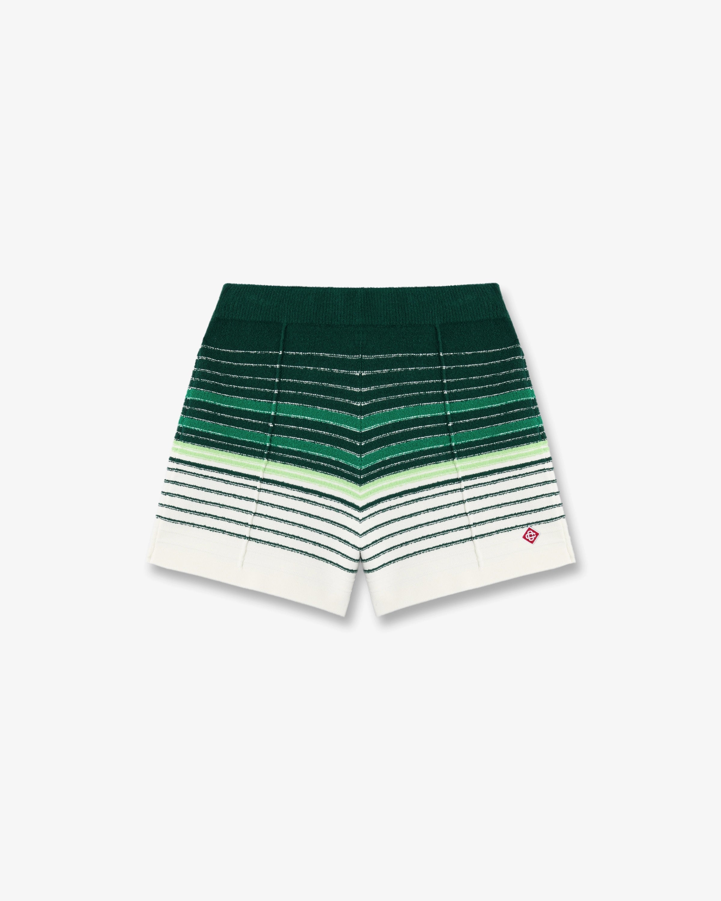 Casablanca Boucle Stripe shorts donna verde