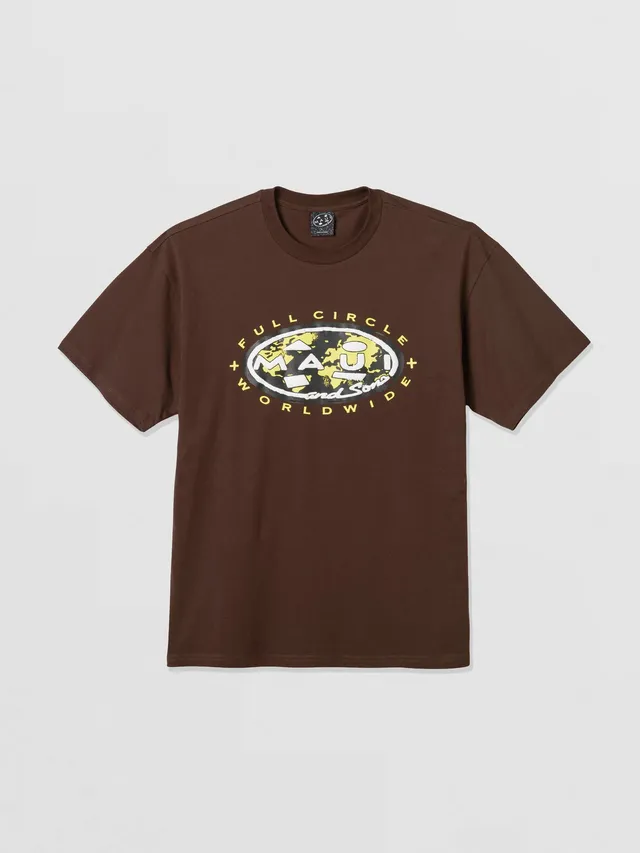 Maui and Sons Full Circle t-shirt boxy marrone puff