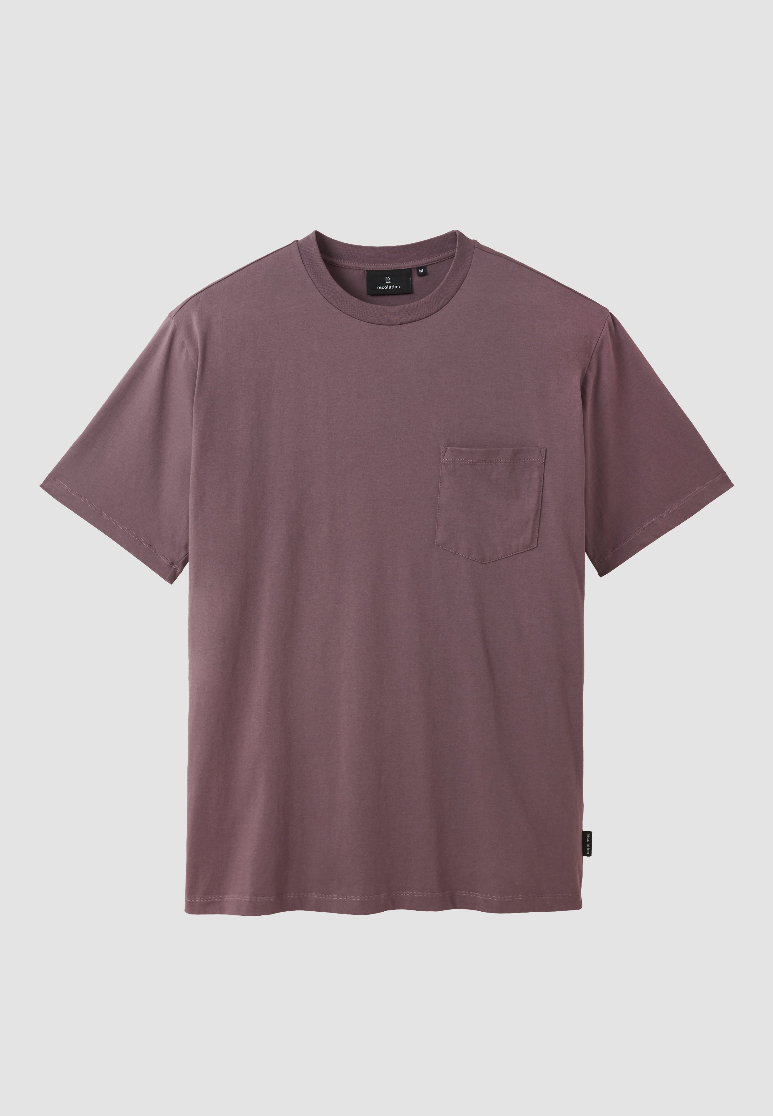 Recolution Aposeris Pocket maglietta uomo viola scuro bio