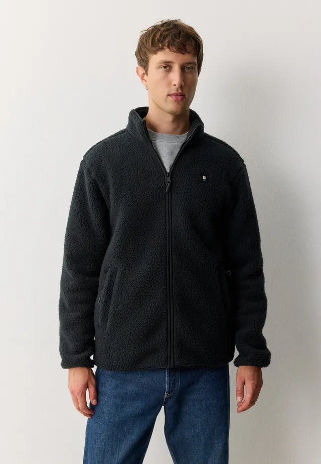Recolution SPINDLE giacca pile nero teddy uomo