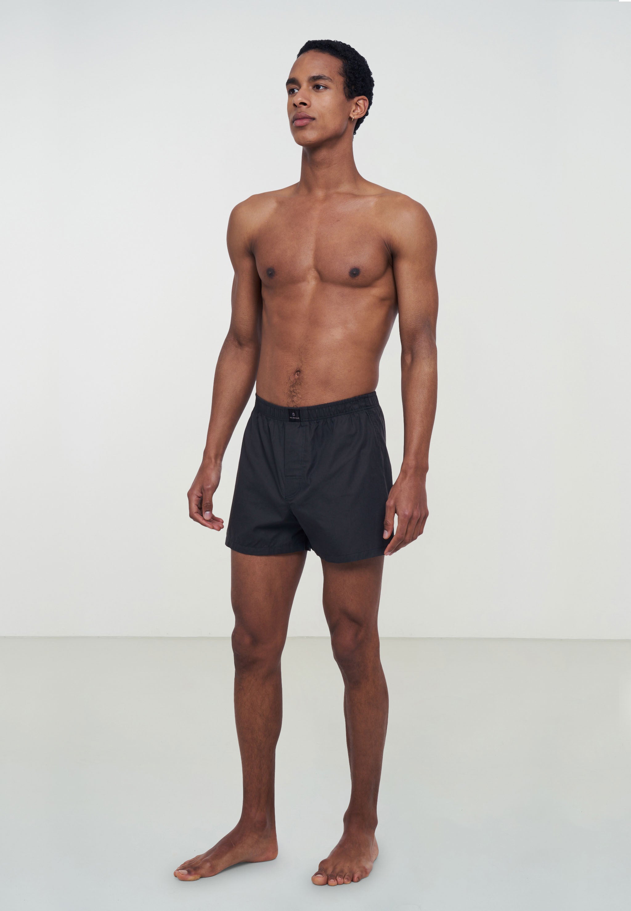 Recolution Amargo boxer grigio scuro cotone bio
