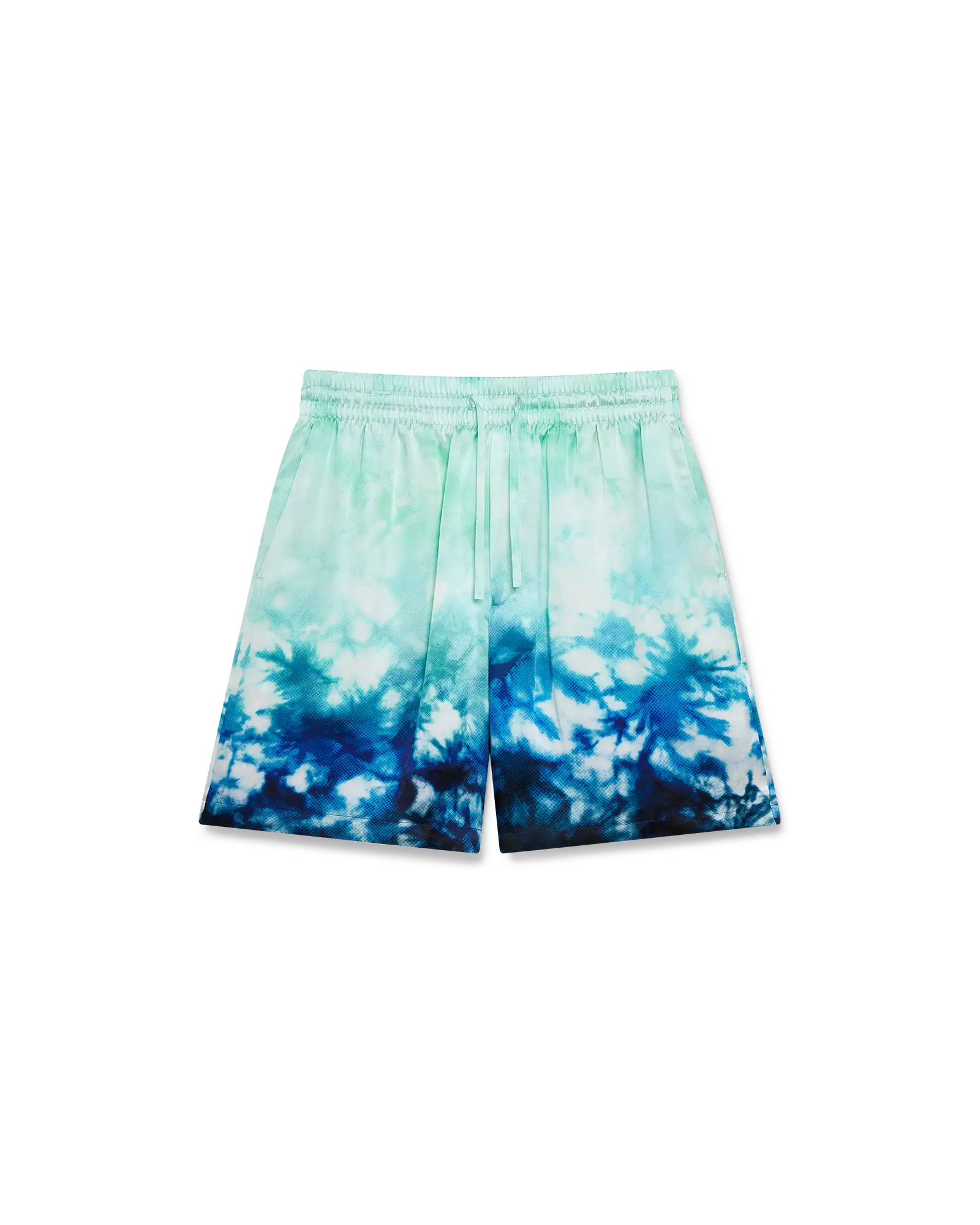 Casablanca Surf Lotus shorts seta blu multicolore
