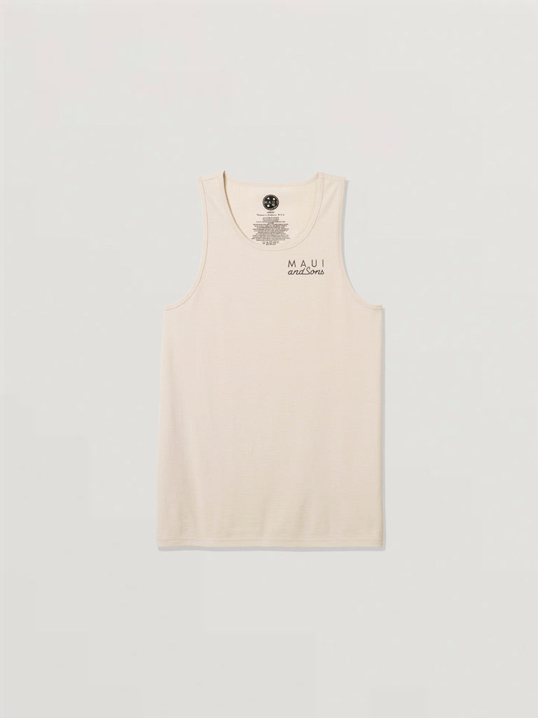 Maui and Sons Cookie Logo 2.0 canotta uomo vanilla in cotone