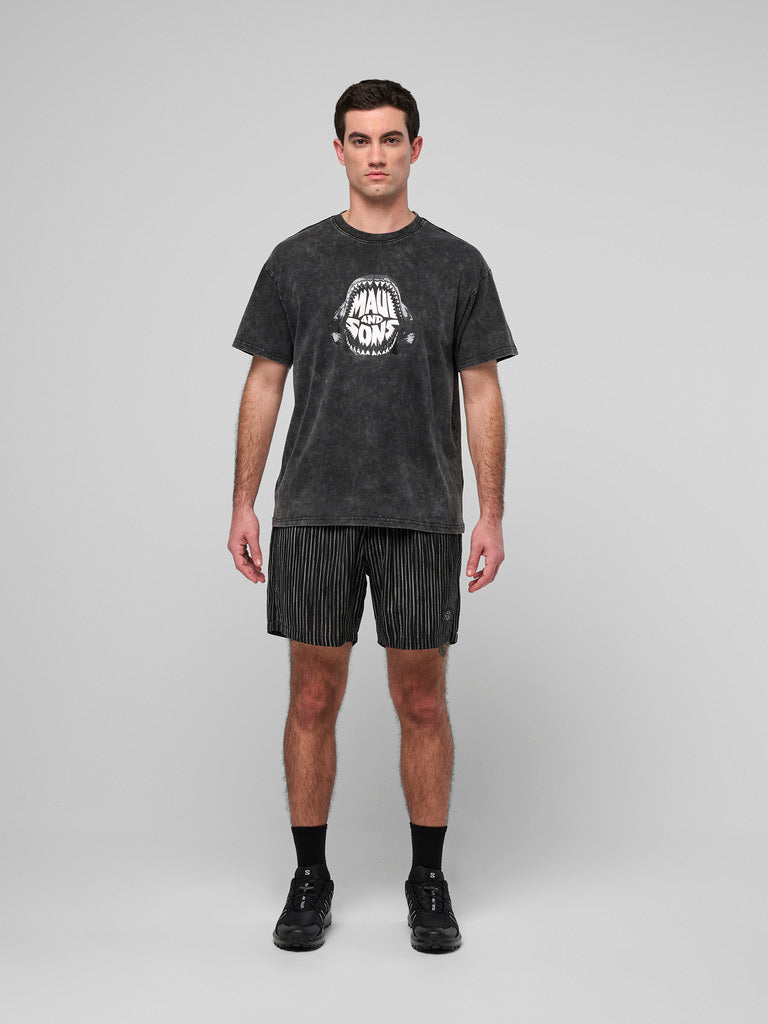 Maui and Sons Shark Teeth t-shirt boxy cotone slavata