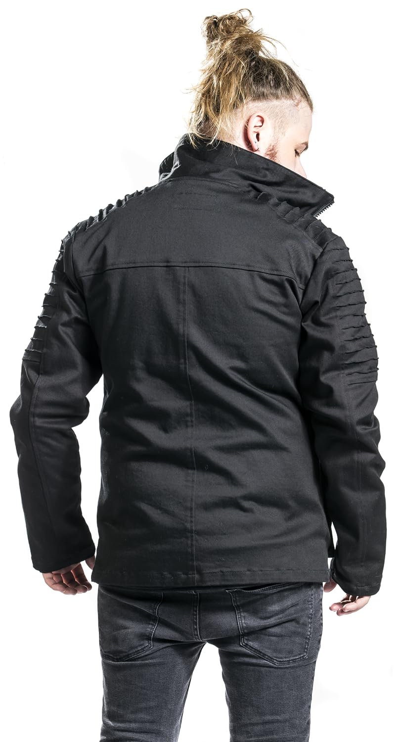 Gothicana by EMP giacca invernale nera uomo taglia S