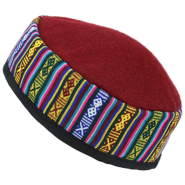 Siesta cappello lana rosso fumare unisex
