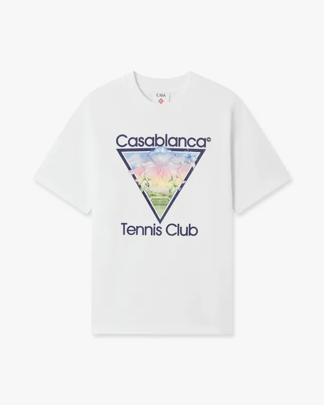 Casablanca Tennis Club Icon t-shirt bianca cotone M