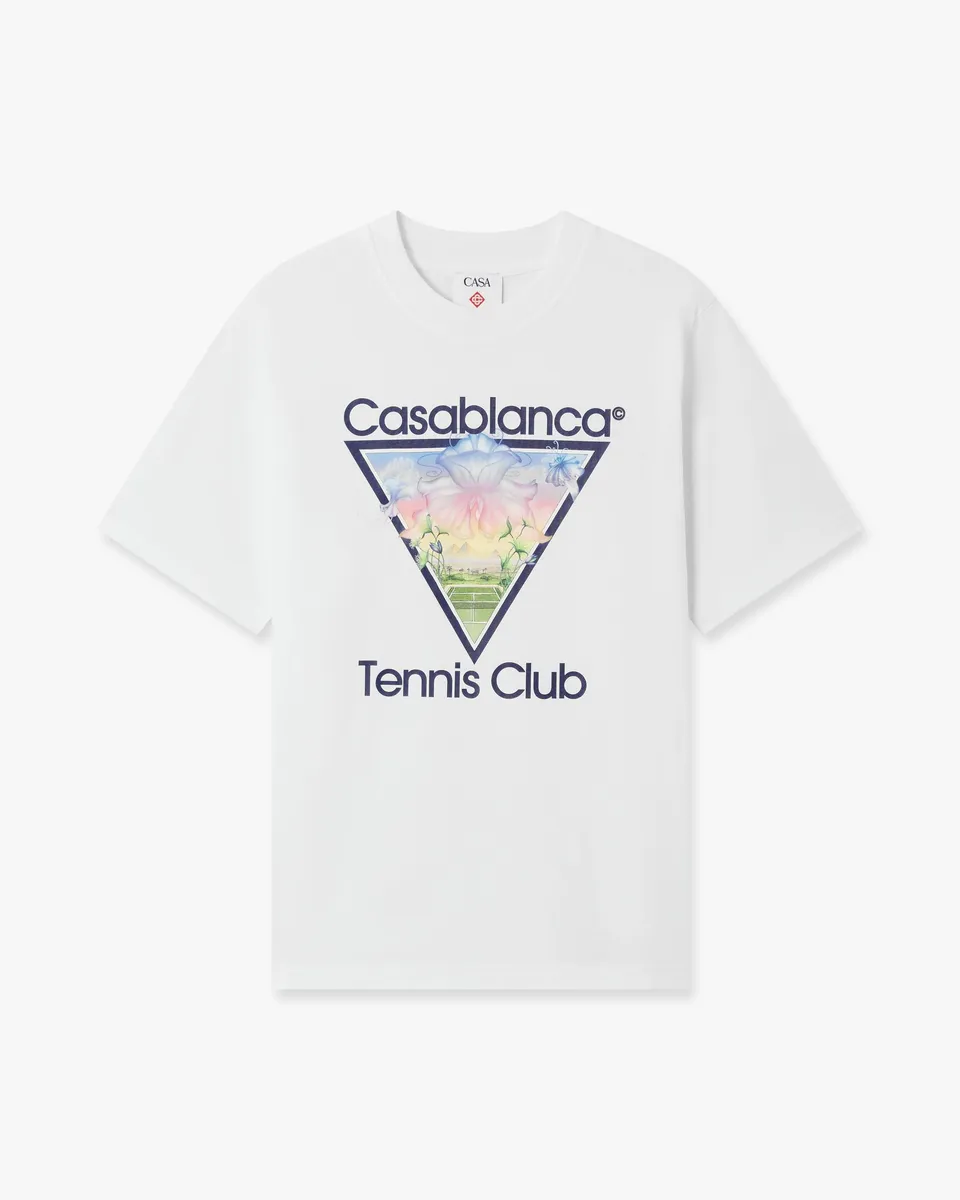 Casablanca Tennis Club Icon t-shirt bianca cotone M