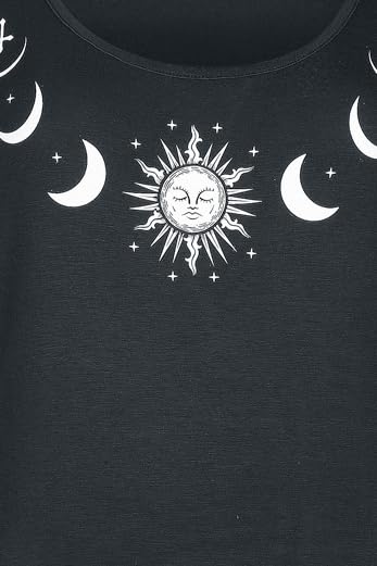 Gothicana by EMP top nero taglia S con stampa