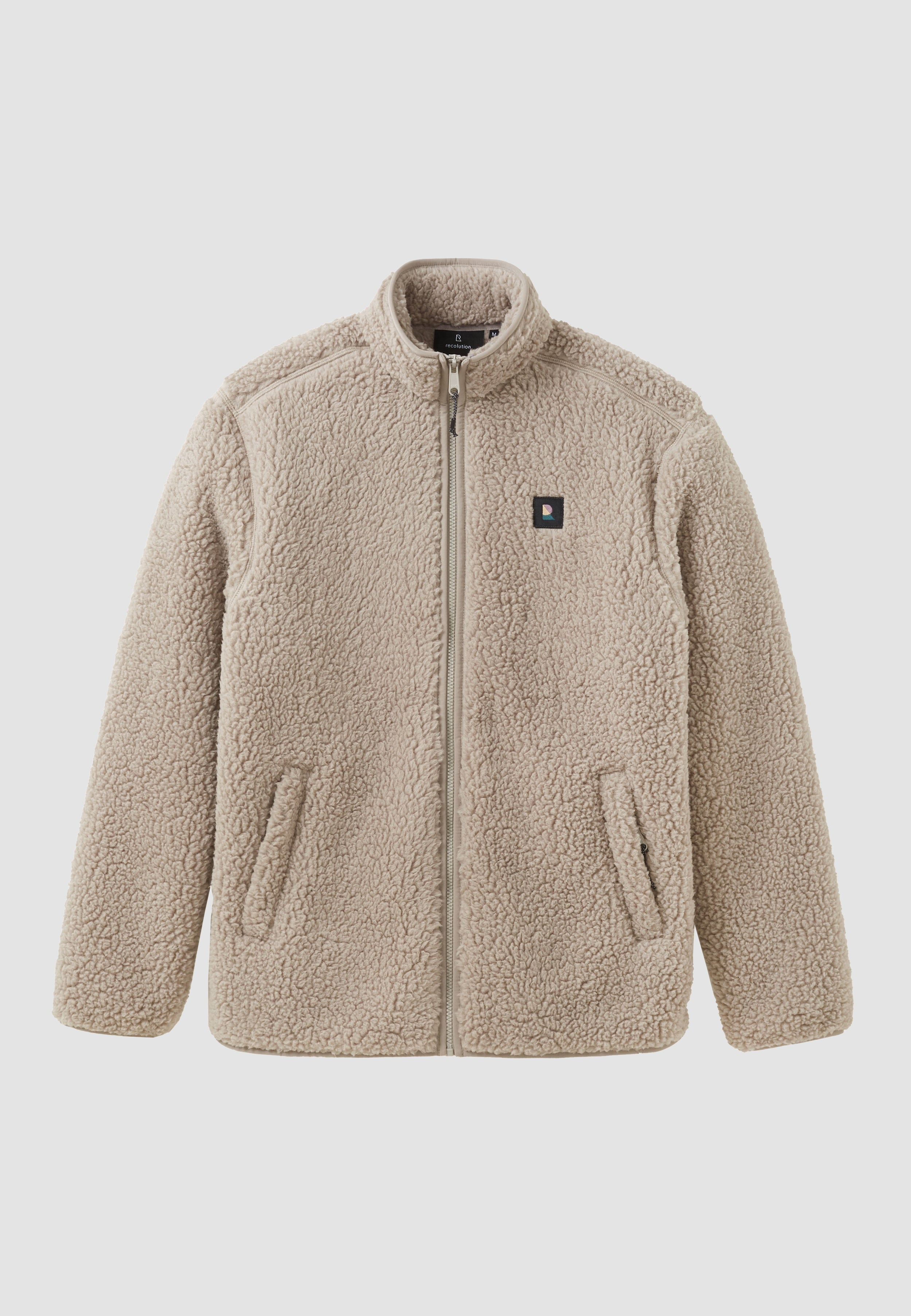 Recolution SPINDLE giacca pile marrone teddy