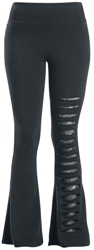 Gothicana by EMP Leggings Neri Tagli Pantaloni Taglia S Gotici