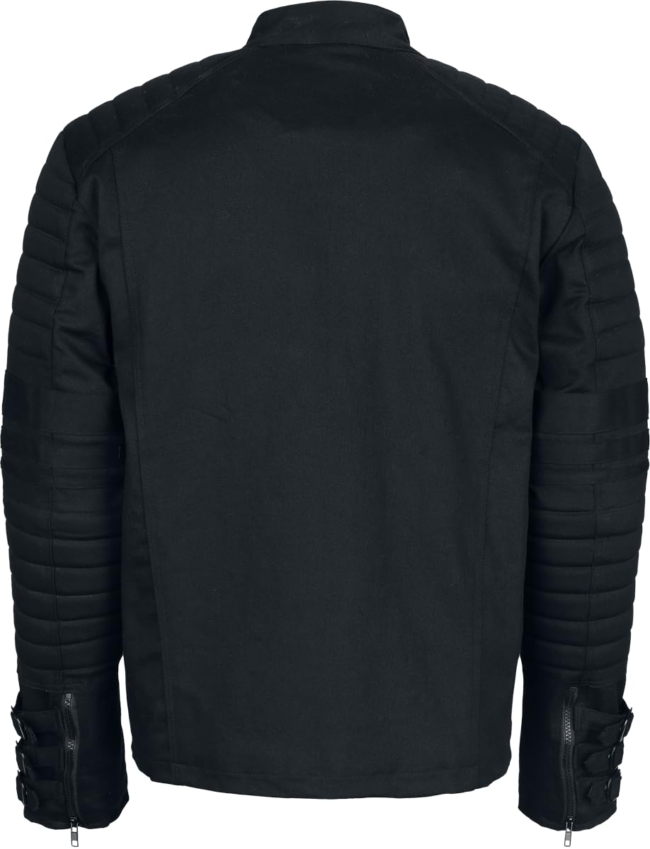 Gothicana by EMP cappotto intermedio nero taglia L imbottito