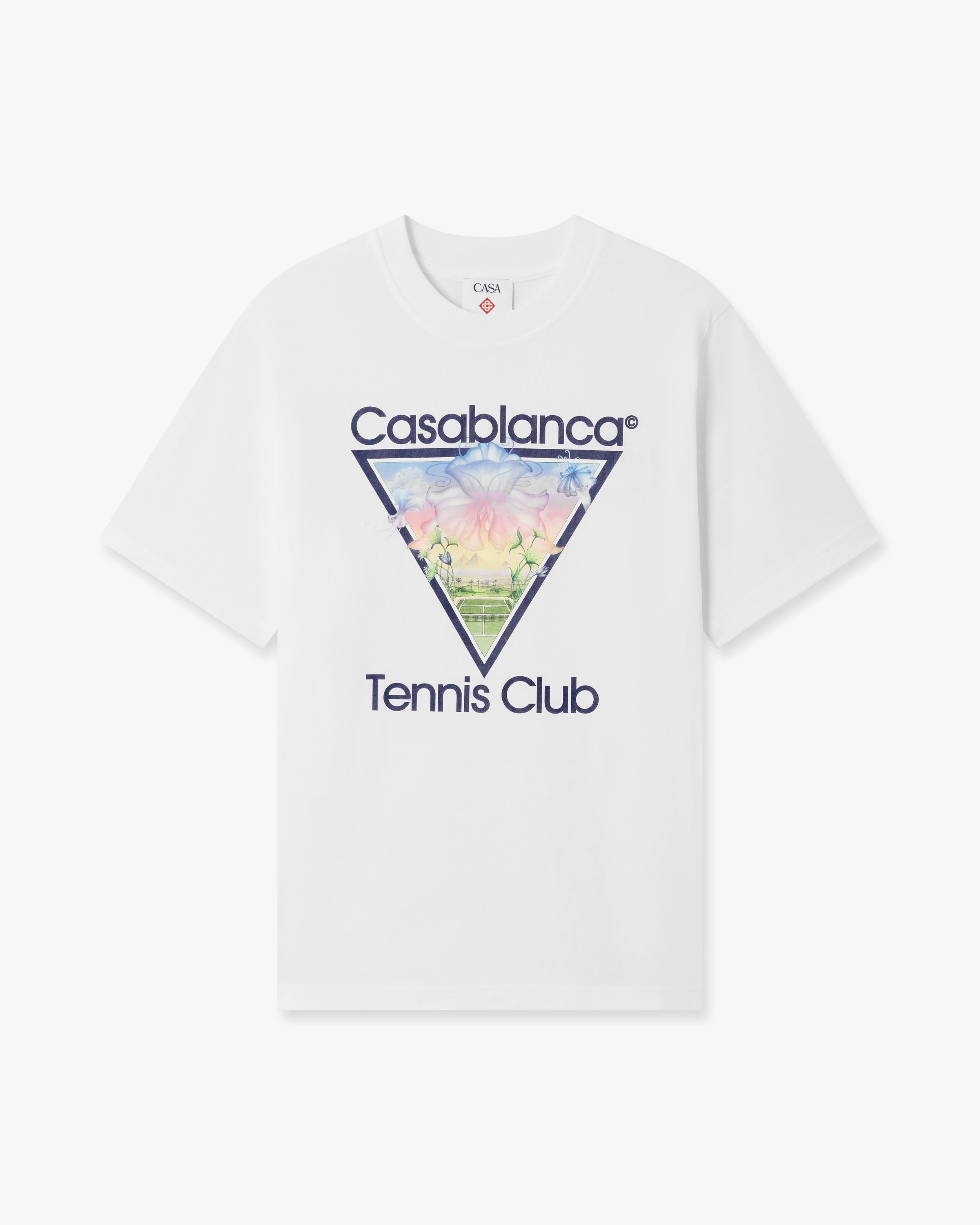 Casablanca Tennis Club Icon t-shirt bianca cotone M