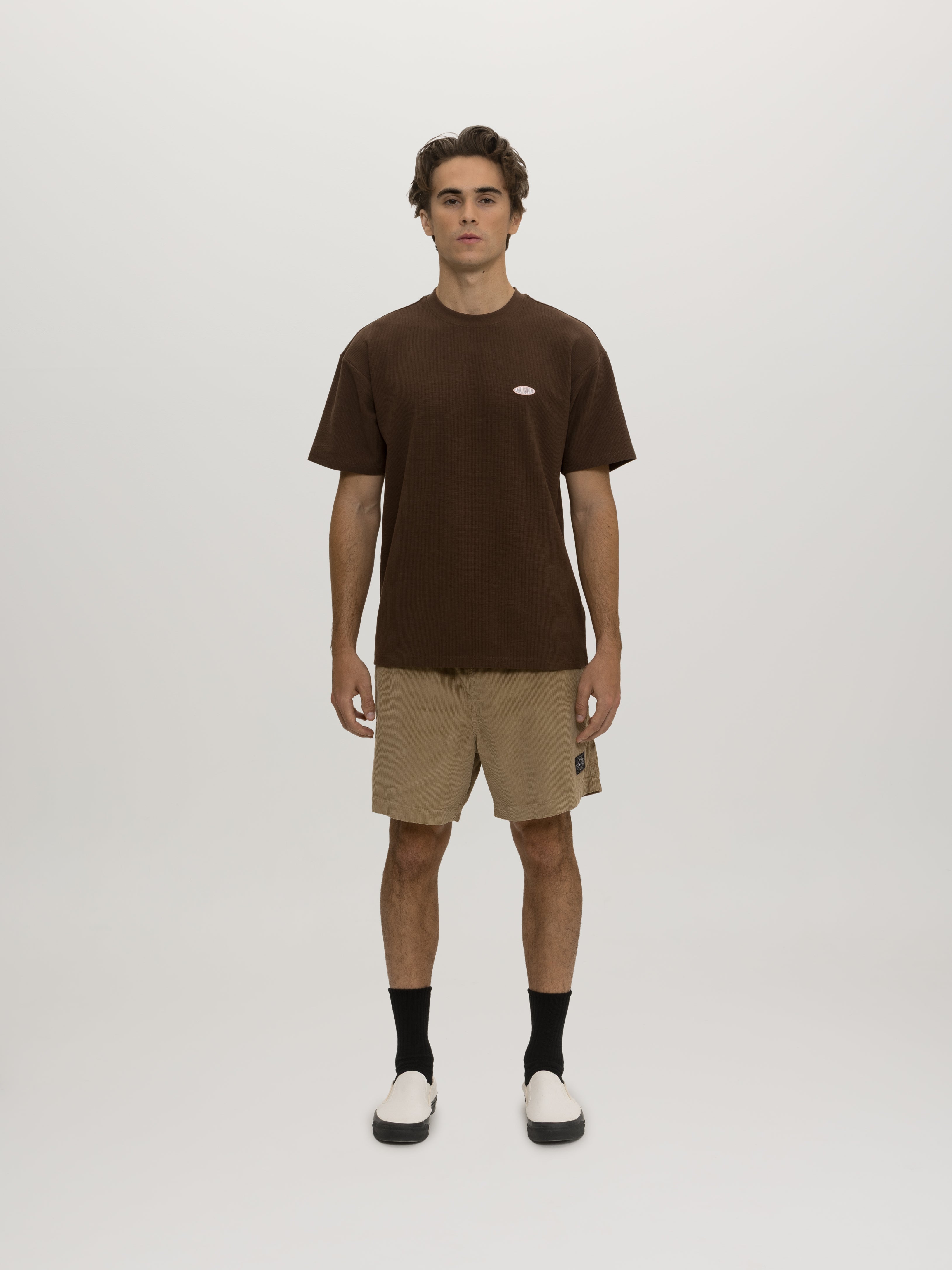 Maui and Sons Surface maglietta marrone misto cotone