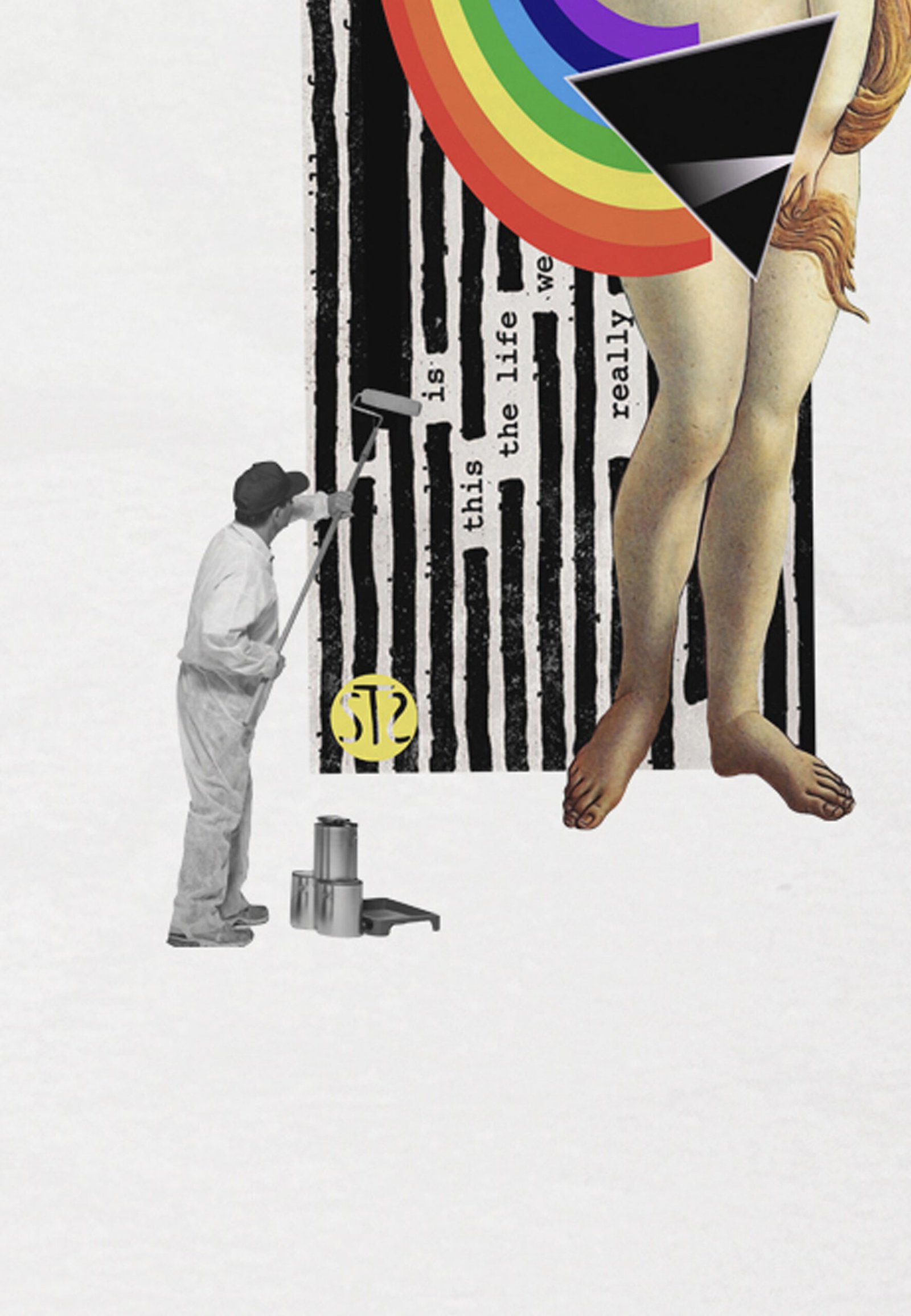 Seetees Botticelli T-shirt stampa storia vestibilità comoda
