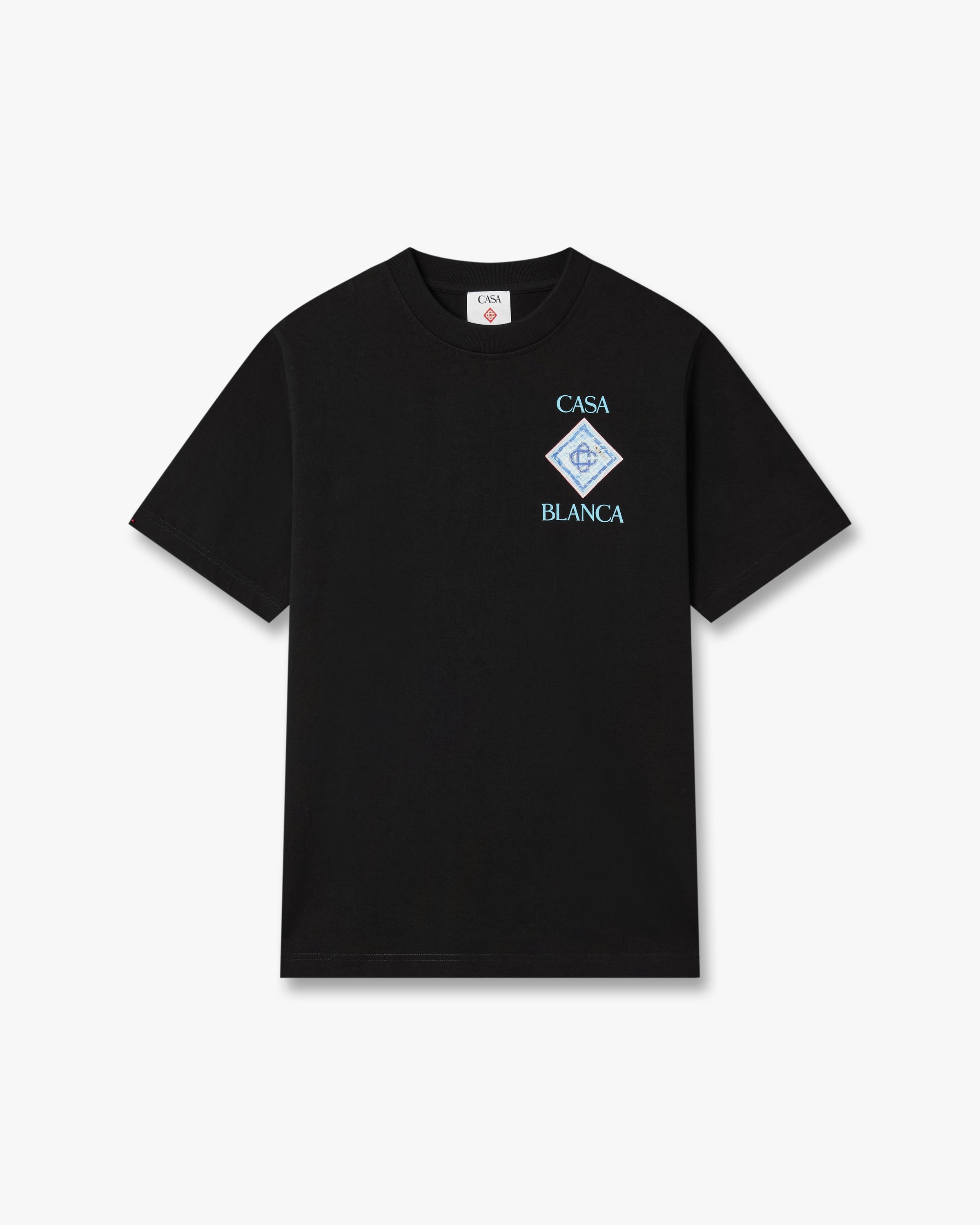 Casablanca Pool t-shirt cotone nera