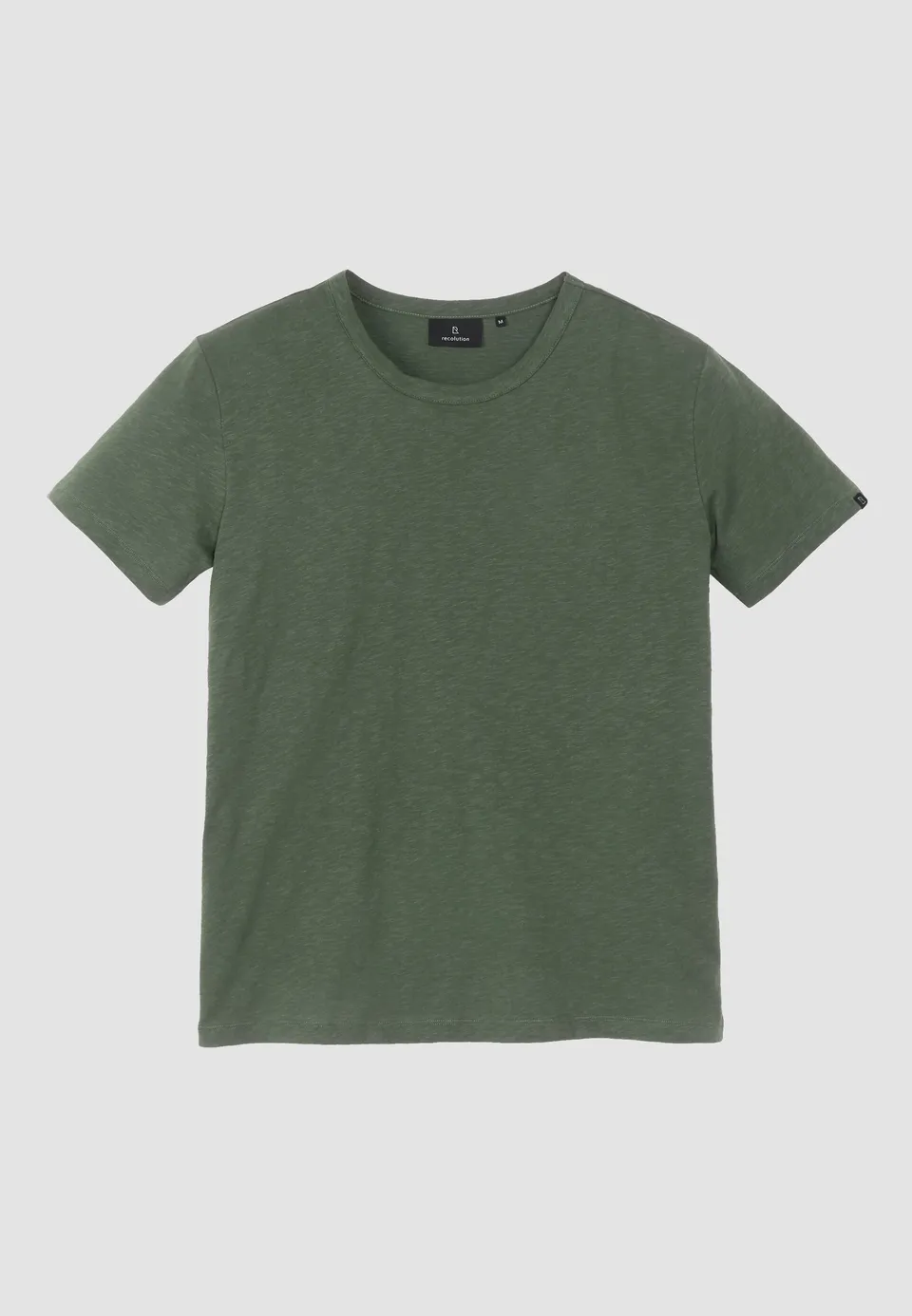 Recolution BAY t-shirt dark khaki cotone bio vestibilita comoda