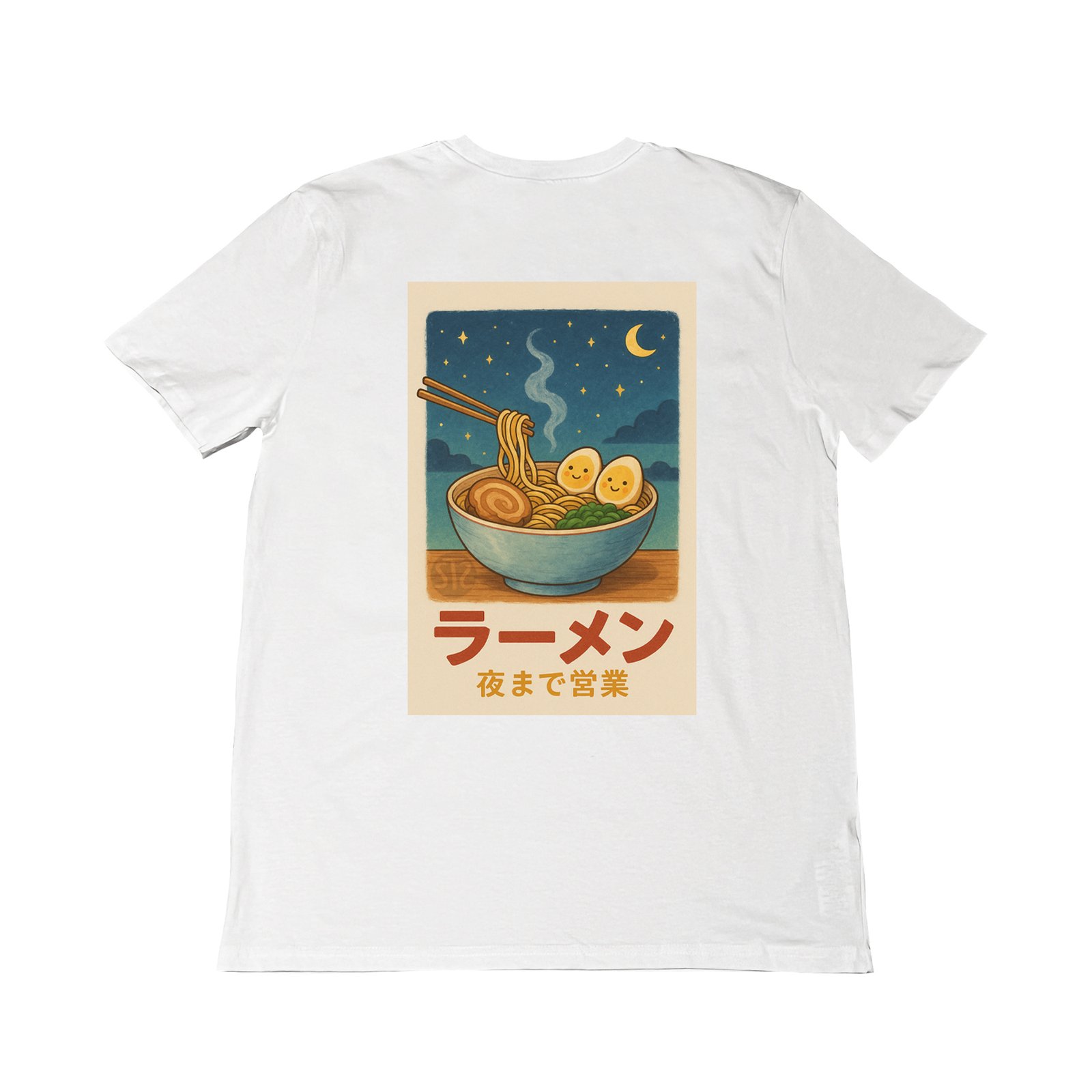 Seetees Sushi Tales Ramen sotto le stelle t-shirt grafica