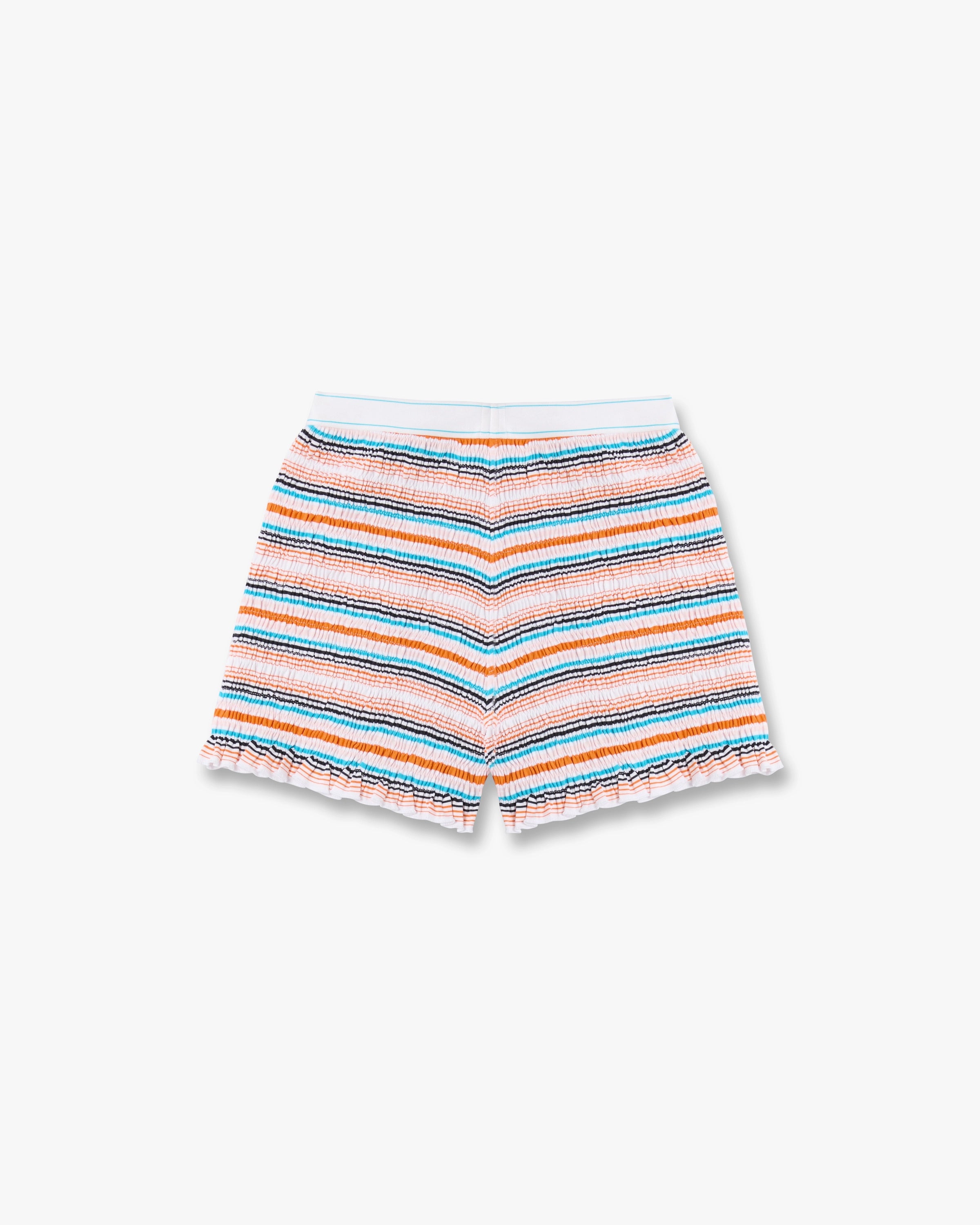 Casablanca Shirred pantaloncini rigati multicolore