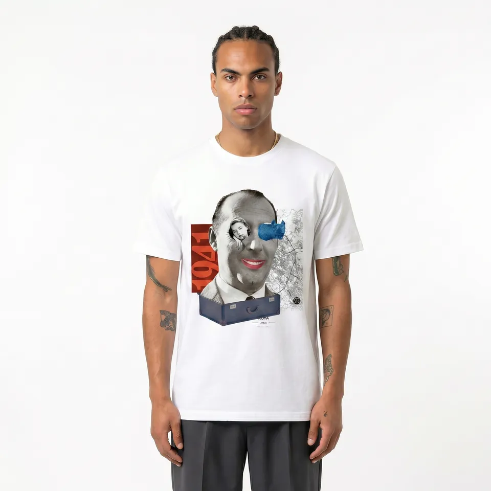 Seetees History Rossellini T-shirt stampa artistica