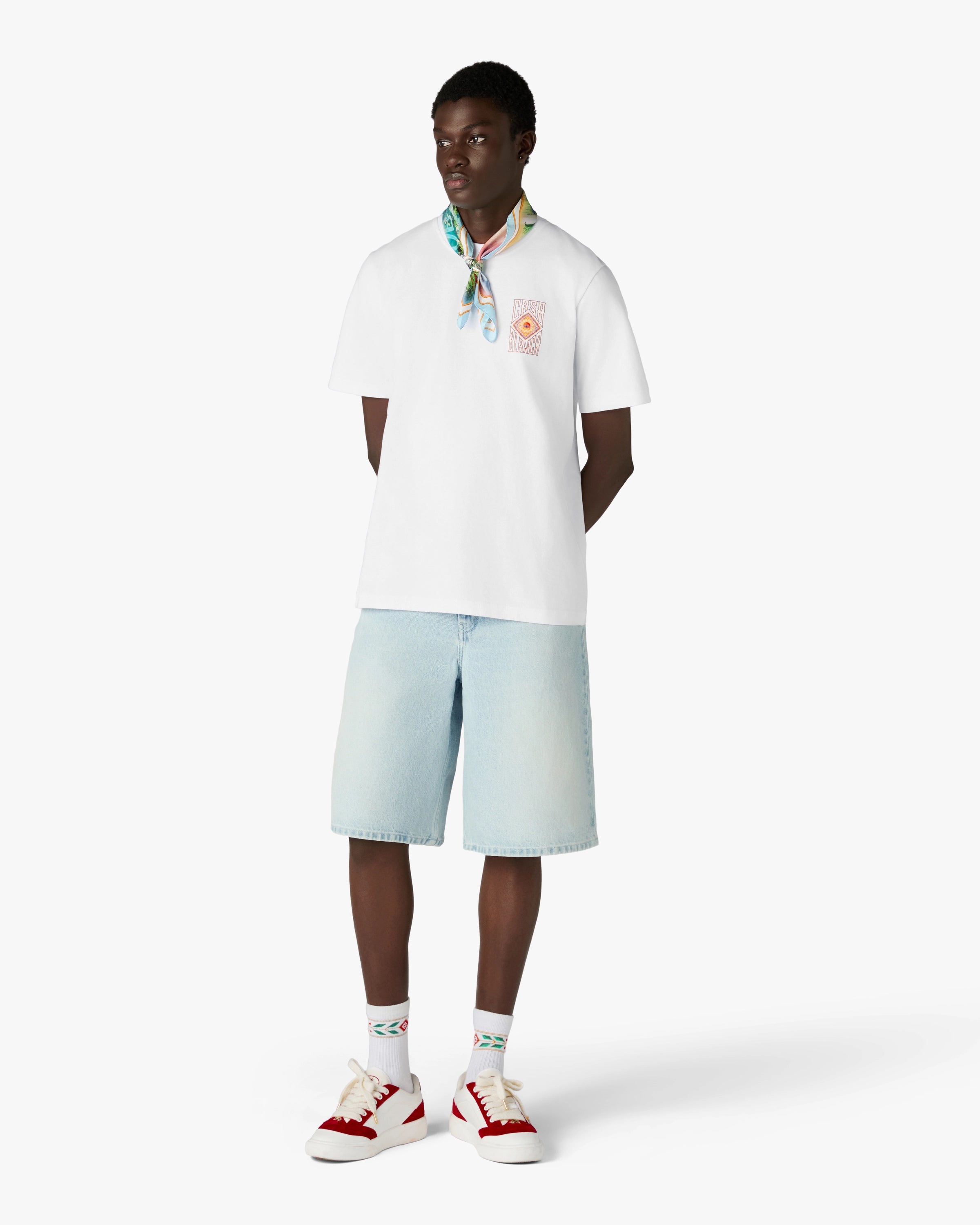 Casablanca Hermons Mirage t-shirt bianca cotone