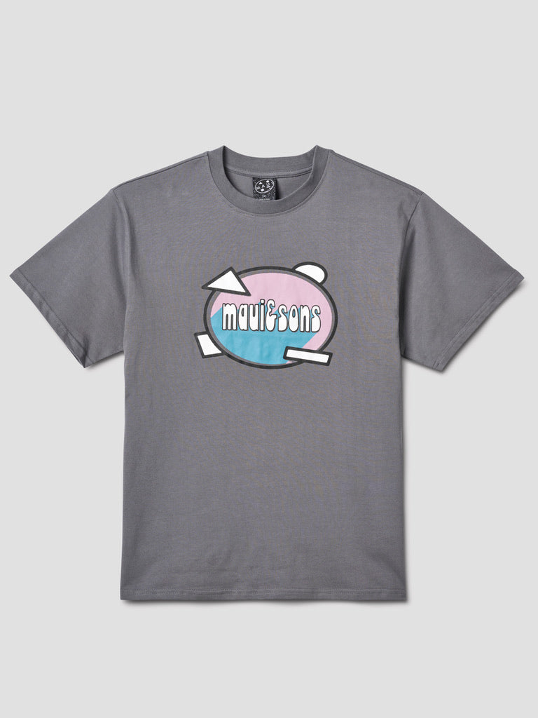 Maui and Sons Move Boxy t-shirt grigia in cotone