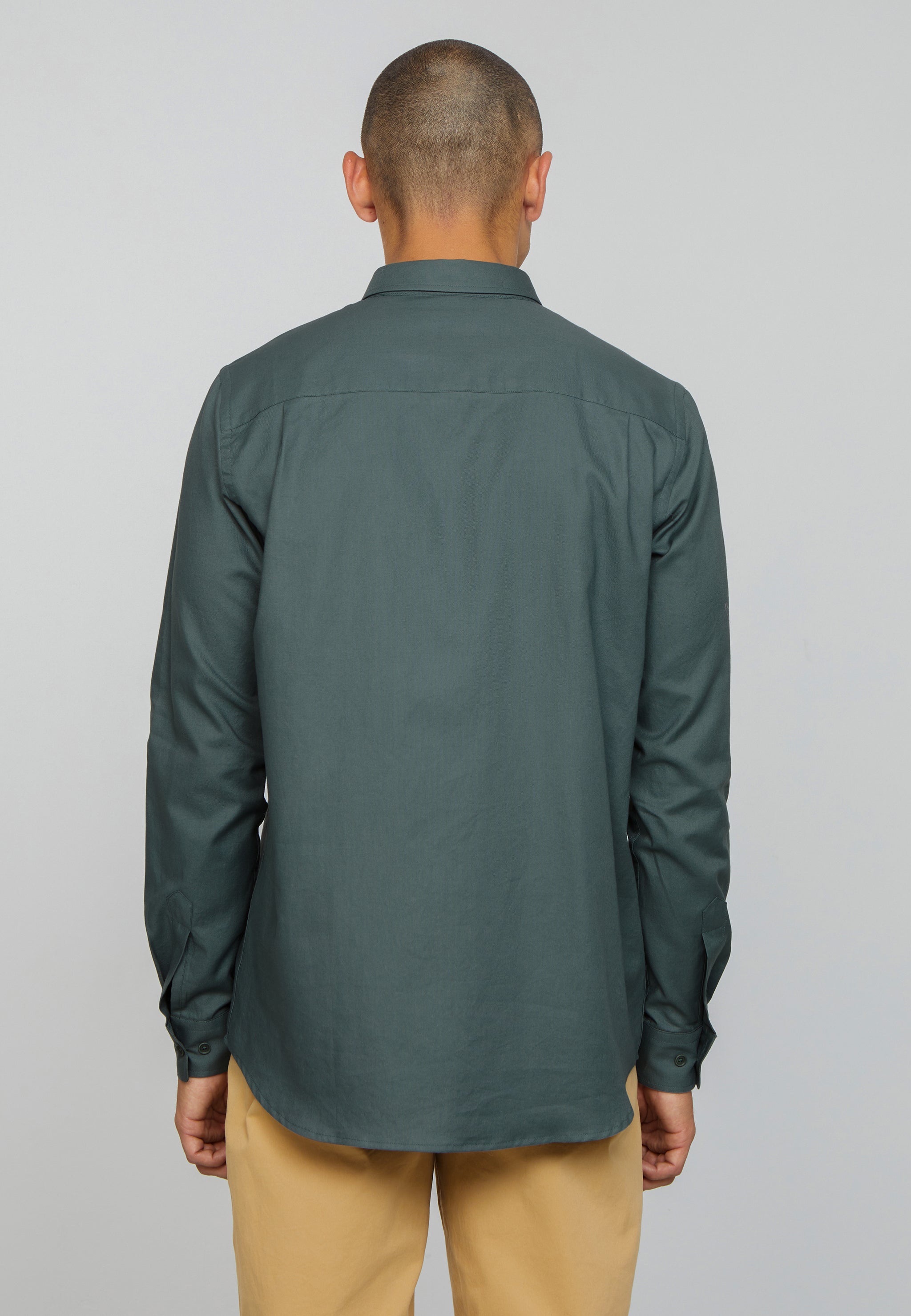 Recolution Coleus camicia uomo verde cotone bio