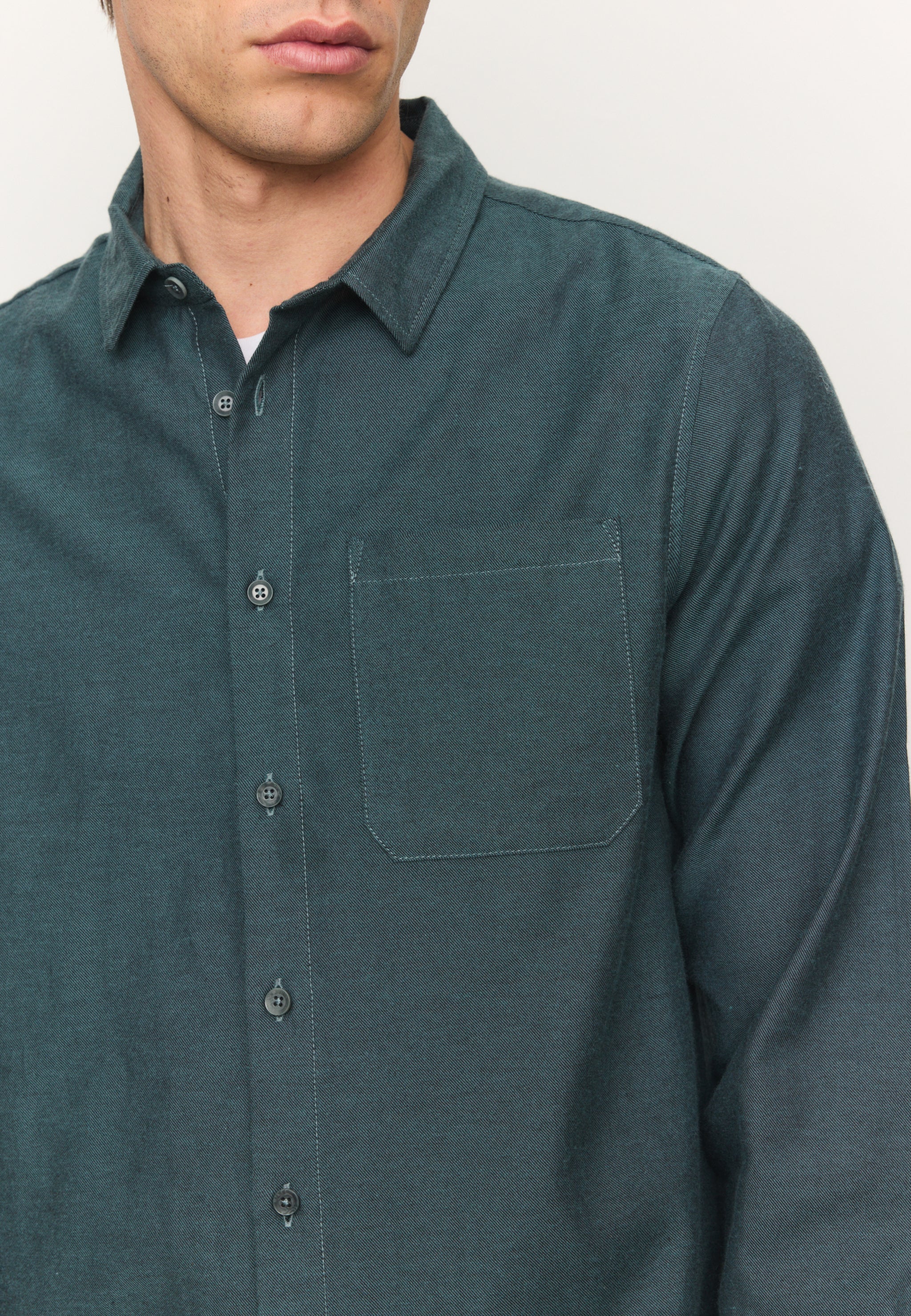 Recolution Lentil camicia uomo verde scuro
