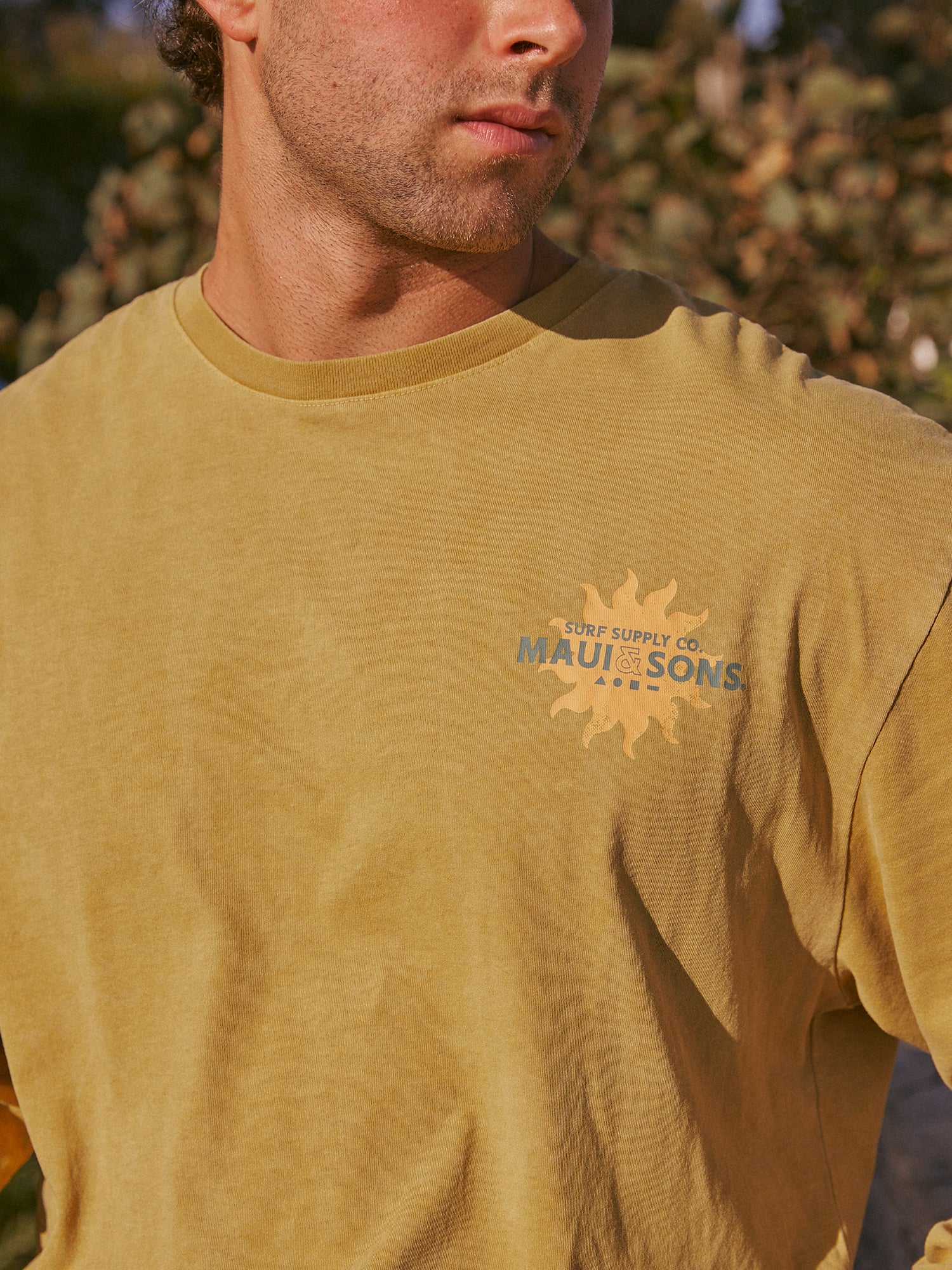 Maui and Sons Way of Water maglia manica lunga golden